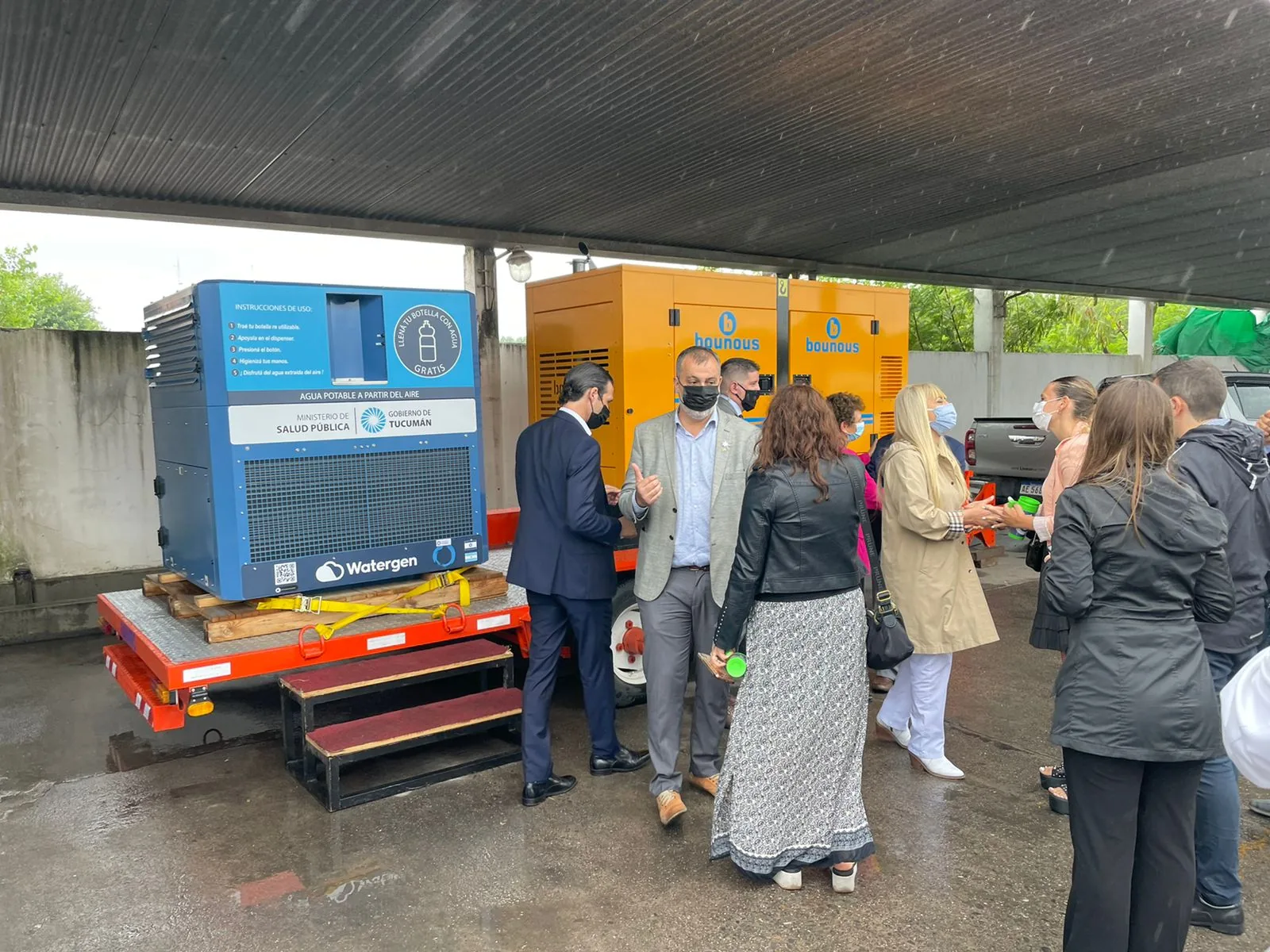 Watergen atmospheric water generator in Tucumán, Argentina — field photo 1