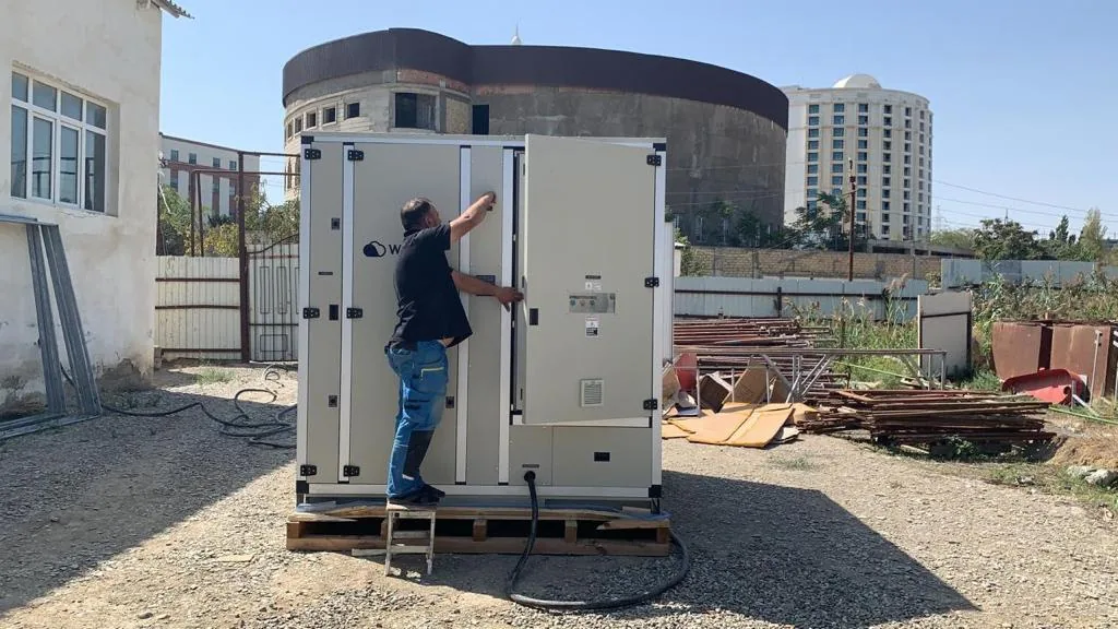 Watergen atmospheric water generator in Azerbaijan — field photo 1