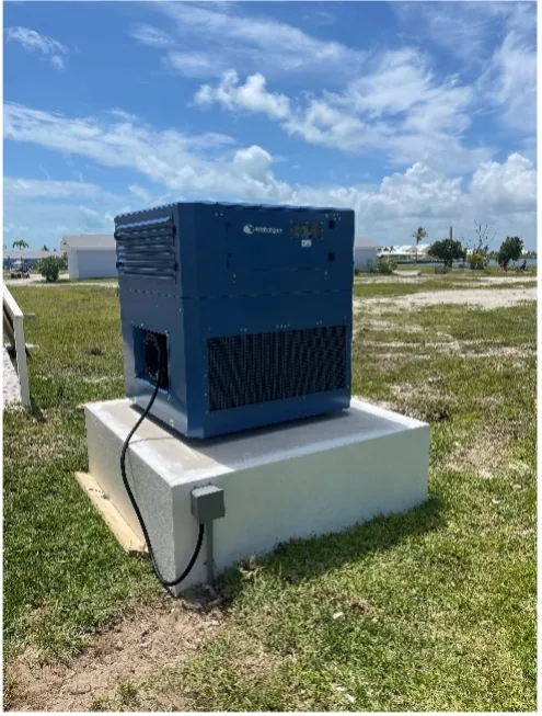 Watergen atmospheric water generator in Bahamas — field photo 2