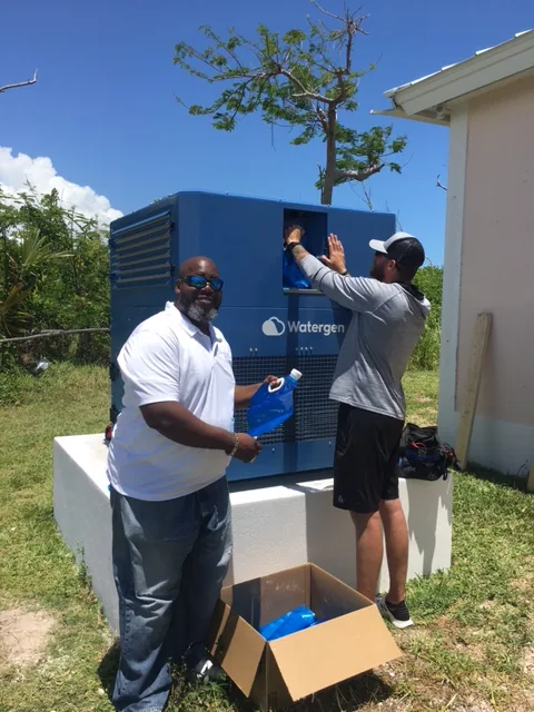 Watergen atmospheric water generator in Bahamas — field photo 7