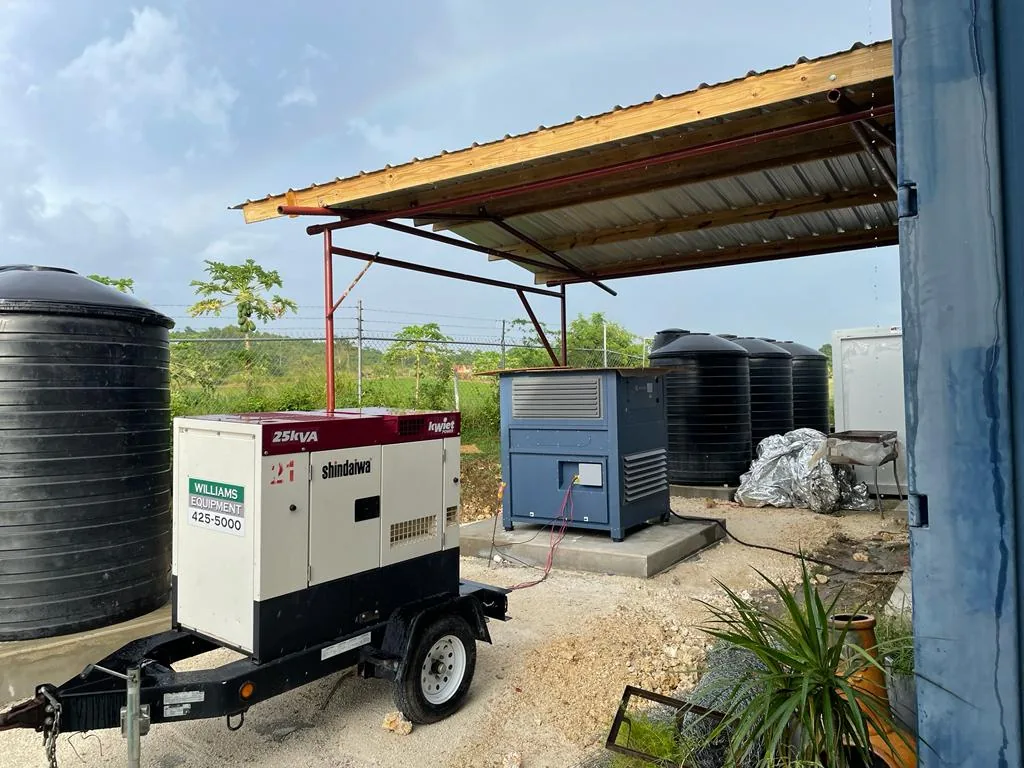 Watergen atmospheric water generator in Barbados — field photo 1
