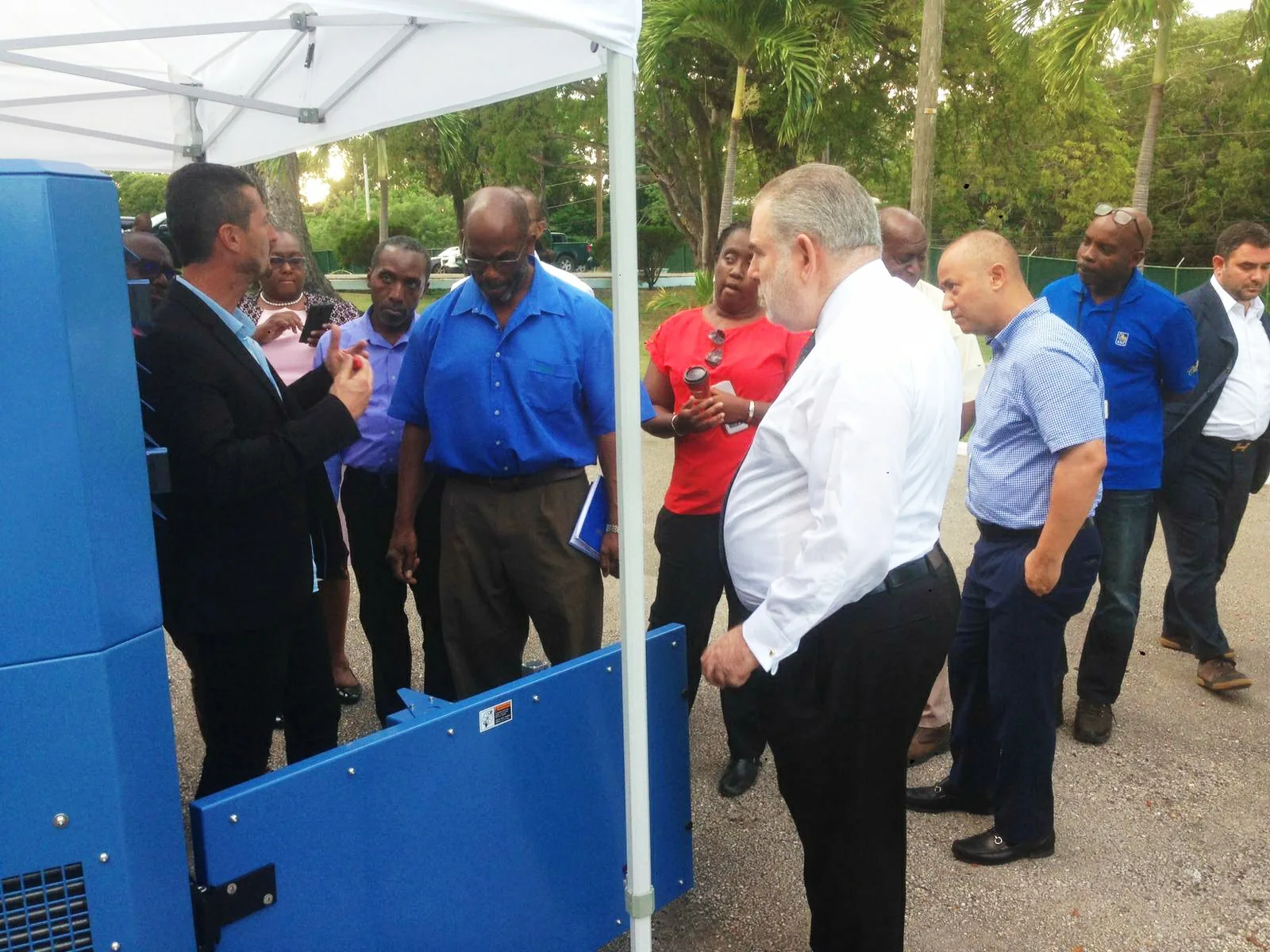Watergen atmospheric water generator in Barbados — field photo 2