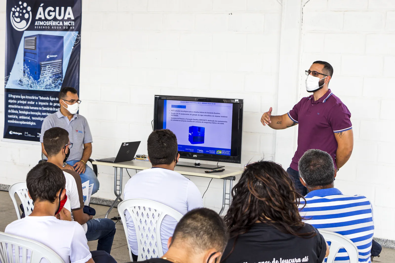 Watergen atmospheric water generator in Brazil — field photo 2