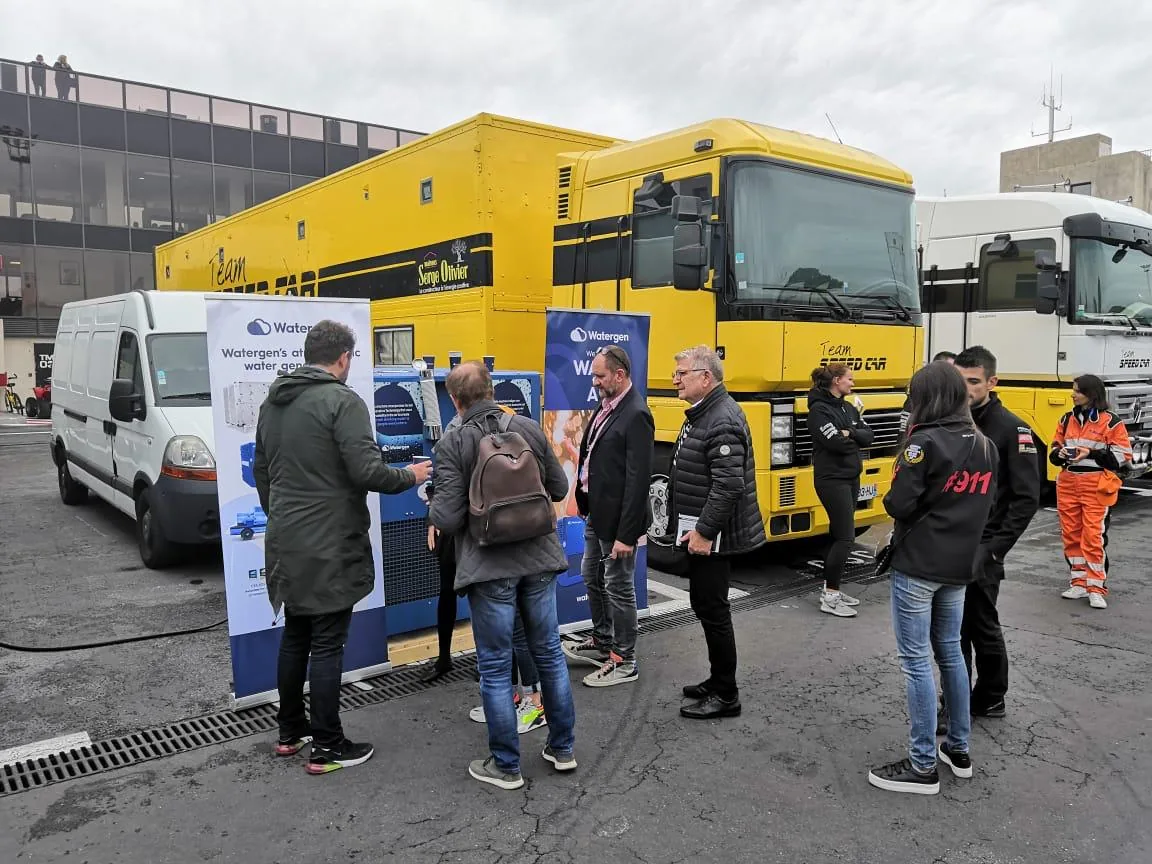 Watergen atmospheric water generator in France — field photo 2