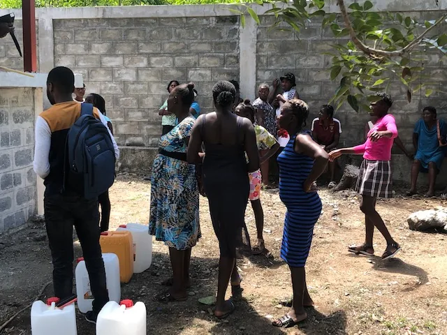 Watergen atmospheric water generator in Haiti — field photo 2