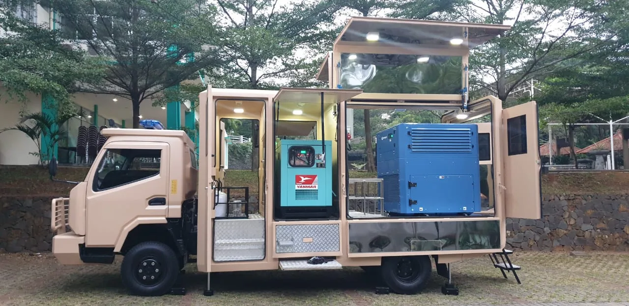 Watergen atmospheric water generator in Indonesia — field photo 1