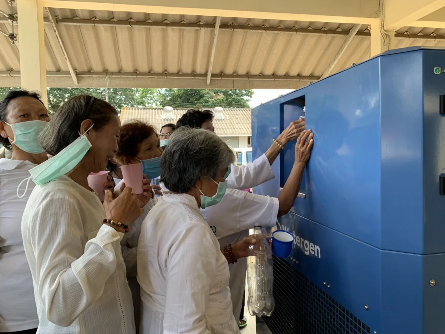 Watergen atmospheric water generator in Thailand — field photo 1