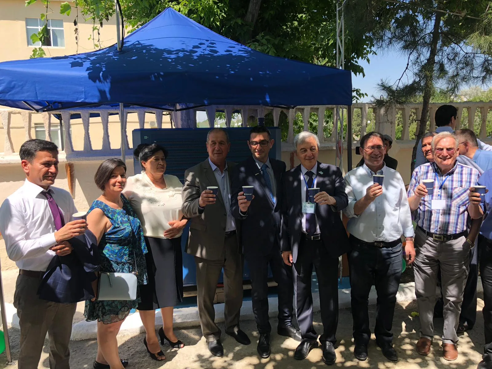 Watergen atmospheric water generator in Uzbekistan — field photo 1