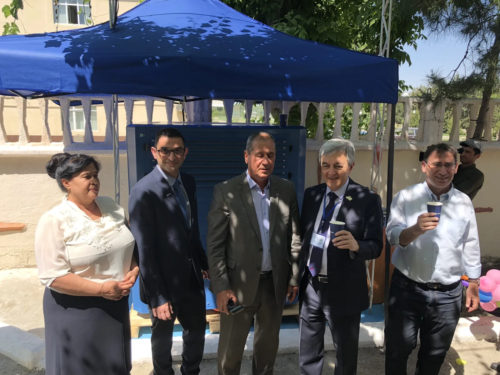 Watergen atmospheric water generator in Uzbekistan — field photo 3