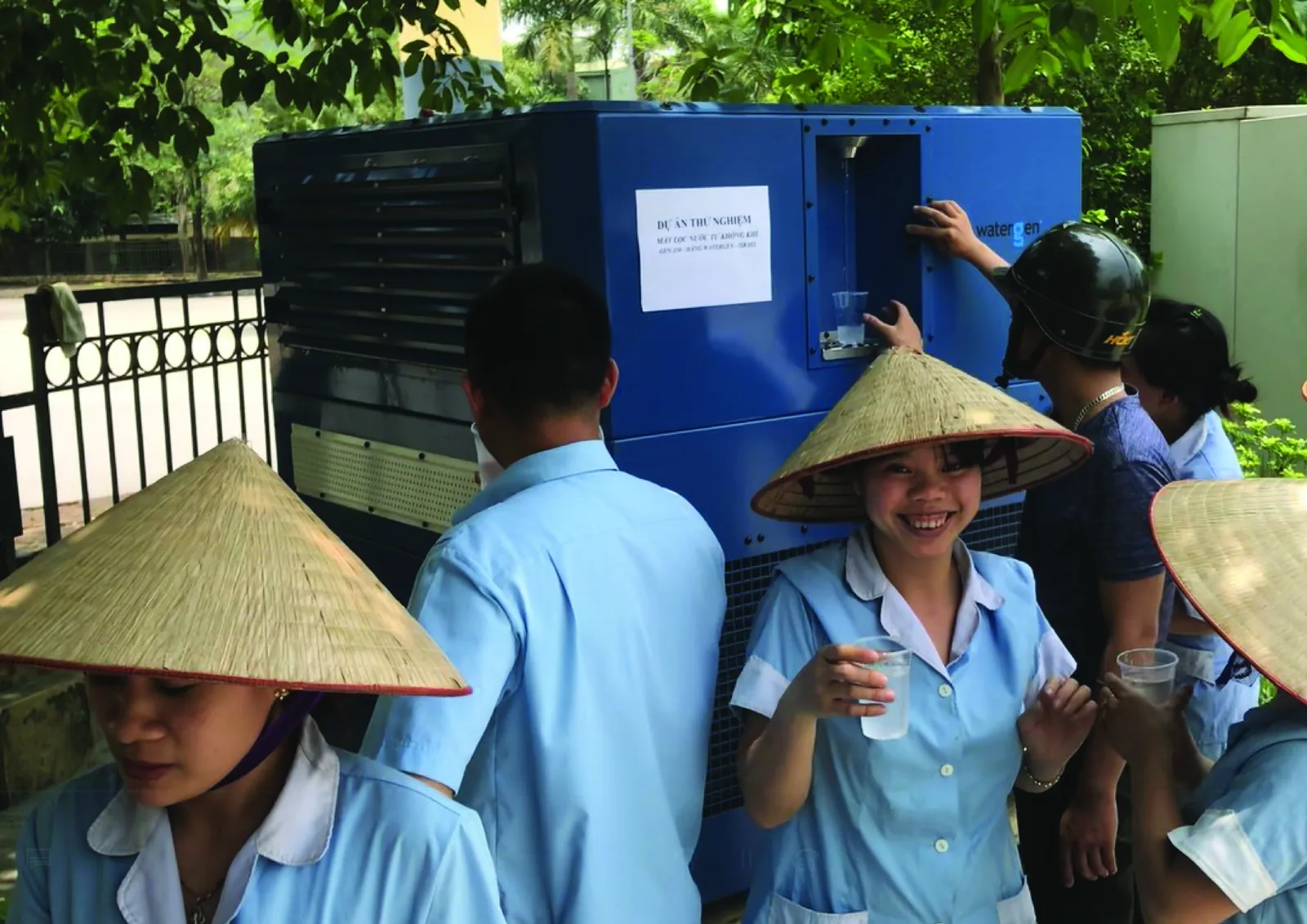 Watergen atmospheric water generator in Vietnam — field photo 1