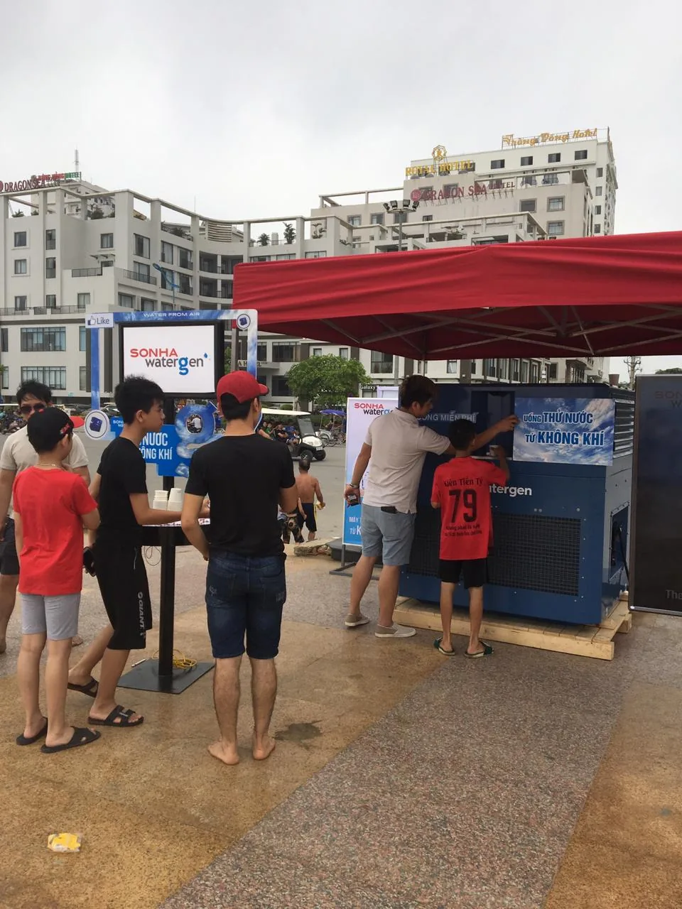 Watergen atmospheric water generator in Vietnam — field photo 2