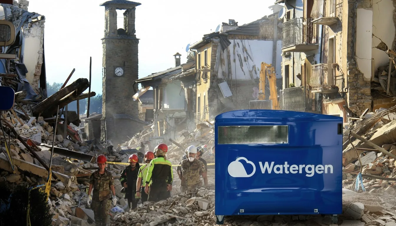 GEN-M1 deployed at a disaster-relief site
