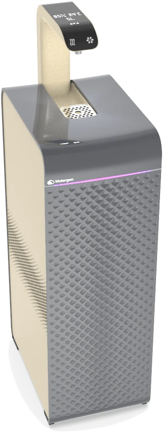 GENNY Home atmospheric water generator, three-quarter view