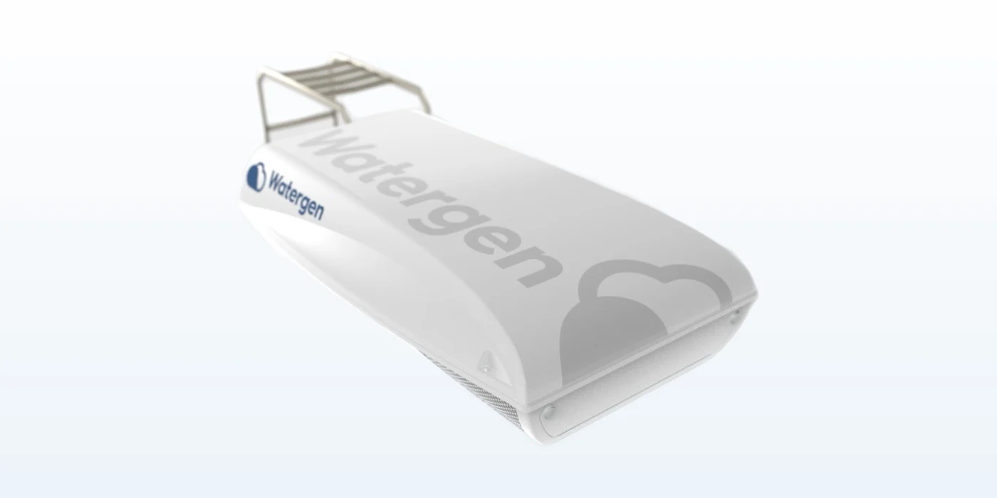 Watergen ON Board roof unit, three-quarter view